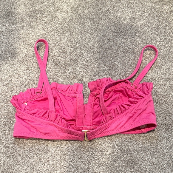Pink Ruffled Bikini Top - Picture 2 of 3